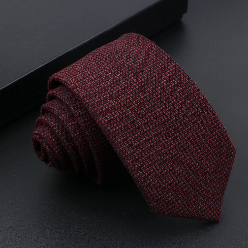 ZONFAZ Mens Classic Skinny Casual Necktie Cotton Handmade Ties For Wedding Party