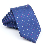 ZONFAZ Men's Classic Solid Color Polka Dot Ties Fashion Skinny Silk Neckties