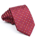 ZONFAZ Men's Classic Solid Color Polka Dot Ties Fashion Skinny Silk Neckties