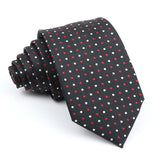 ZONFAZ Men's Classic Solid Color Polka Dot Ties Fashion Skinny Silk Neckties