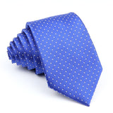 ZONFAZ Men's Classic Solid Color Polka Dot Ties Fashion Skinny Silk Neckties