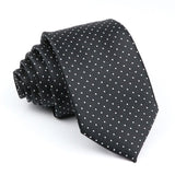 ZONFAZ Men's Classic Solid Color Polka Dot Ties Fashion Skinny Silk Neckties