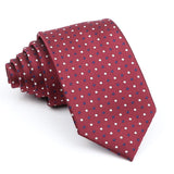 ZONFAZ Men's Classic Solid Color Polka Dot Ties Fashion Skinny Silk Neckties