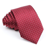 ZONFAZ Men's Classic Solid Color Polka Dot Ties Fashion Skinny Silk Neckties