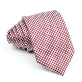 ZONFAZ Men's Classic Solid Color Polka Dot Ties Fashion Skinny Silk Neckties