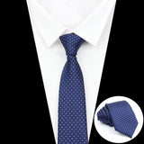 ZONFAZ Men's Classic Solid Color Polka Dot Ties Fashion Skinny Silk Neckties