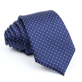 ZONFAZ Men's Classic Solid Color Polka Dot Ties Fashion Skinny Silk Neckties