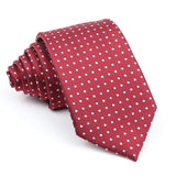 ZONFAZ Men's Classic Solid Color Polka Dot Ties Fashion Skinny Silk Neckties