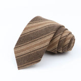 ZONFAZ Mens Cotton Handmade Striped Neckties