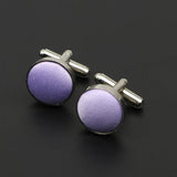 ZONFAZ Men's Fashion Solid Color Round Cufflinks Cuff Button