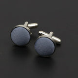 ZONFAZ Men's Fashion Solid Color Round Cufflinks Cuff Button