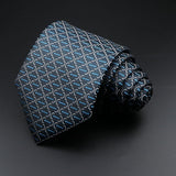 ZONFAZ Men's Jacquard Striped Silk Tie Classic Standard Novelty Necktie for Wedding Party Business