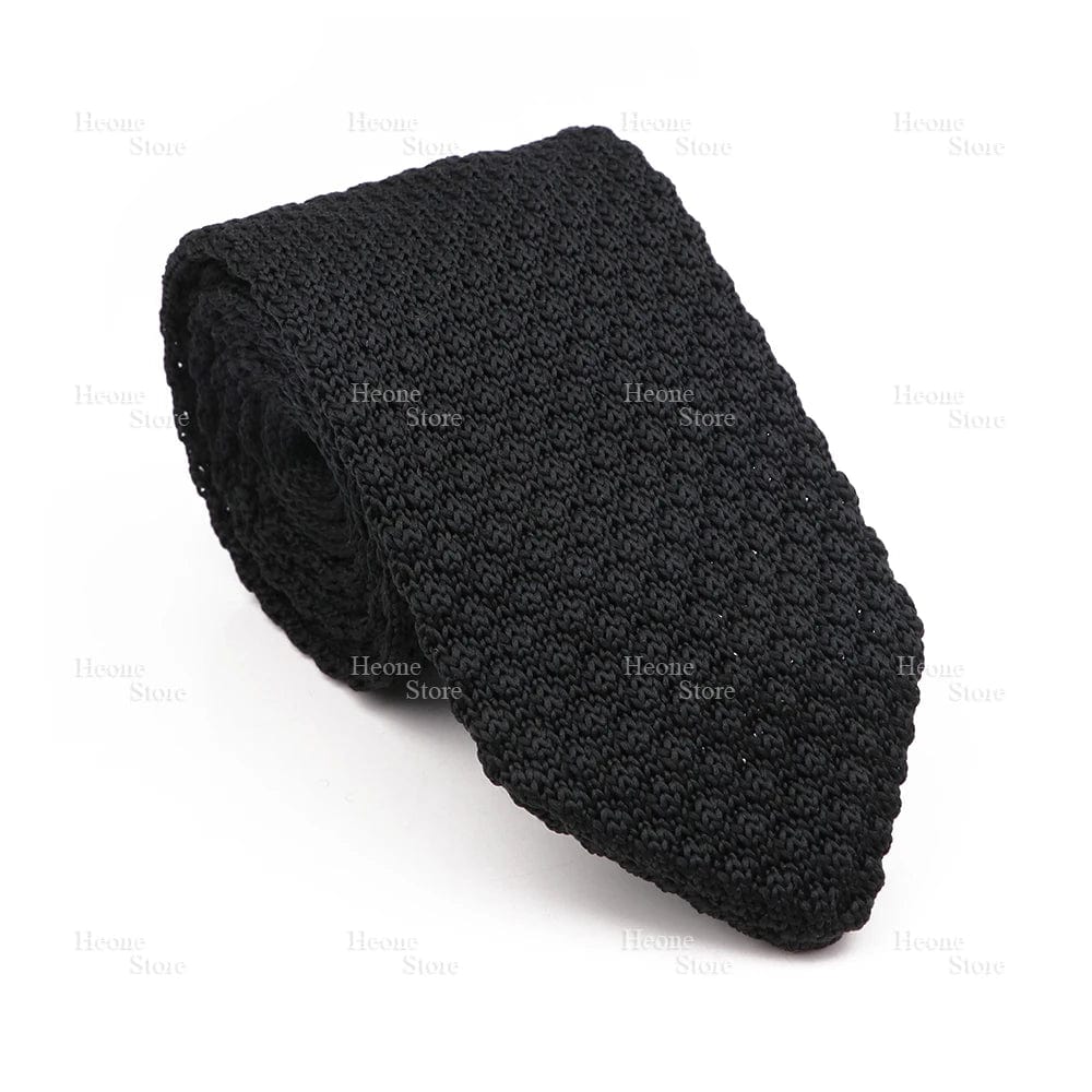 ZONFAZ Mens Knitted Skinny Classic Striped Ties