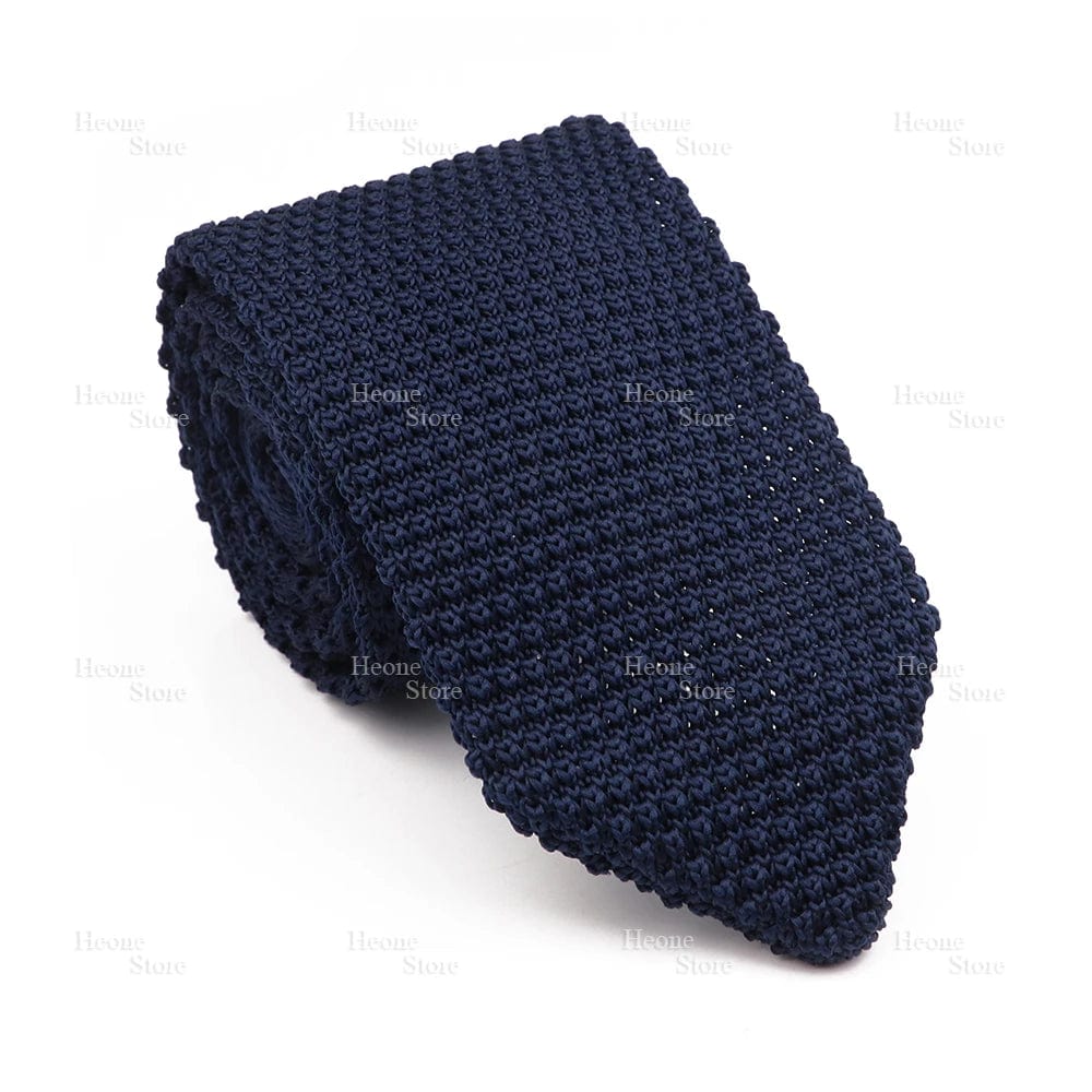 ZONFAZ Mens Knitted Skinny Classic Striped Ties