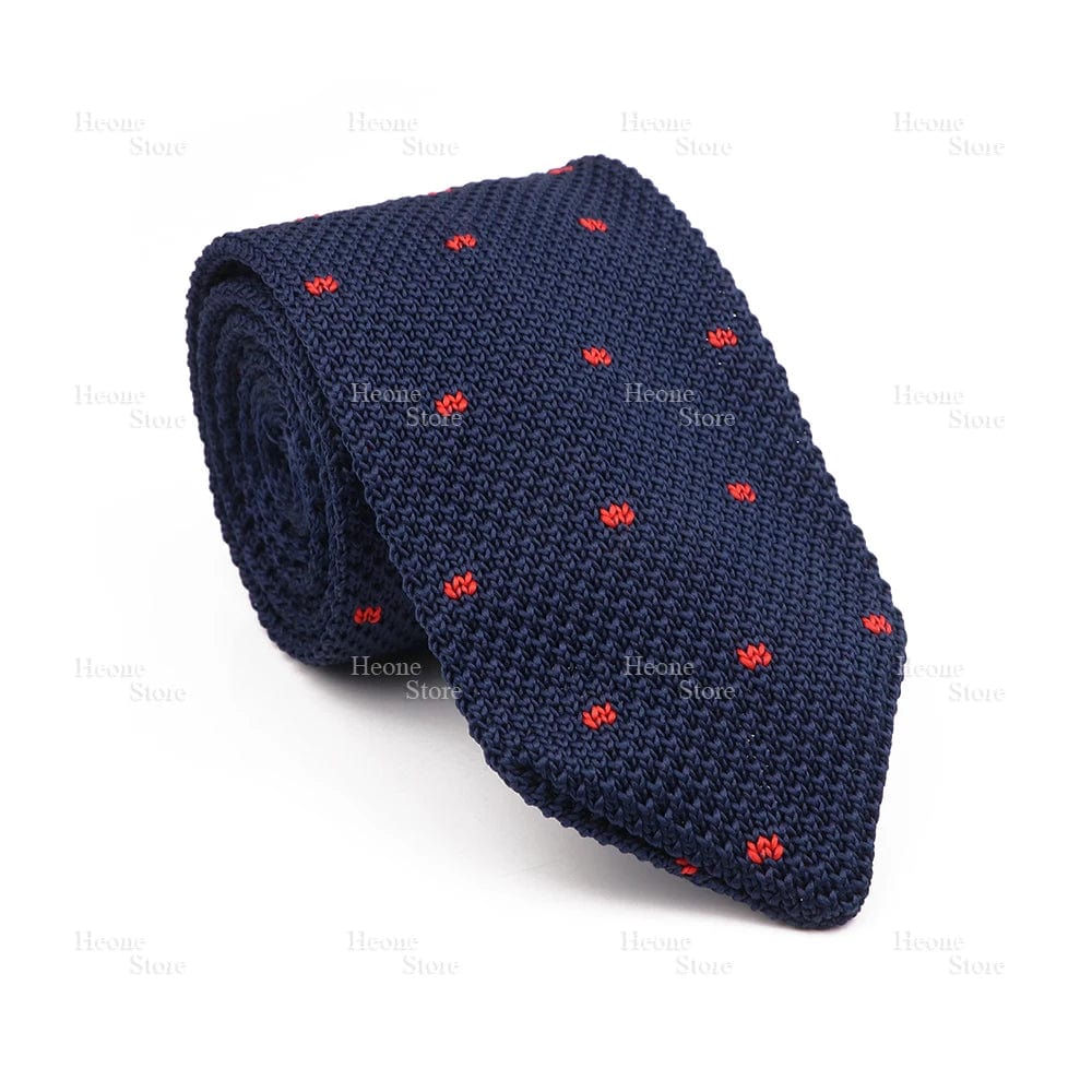 ZONFAZ Mens Knitted Skinny Classic Striped Ties