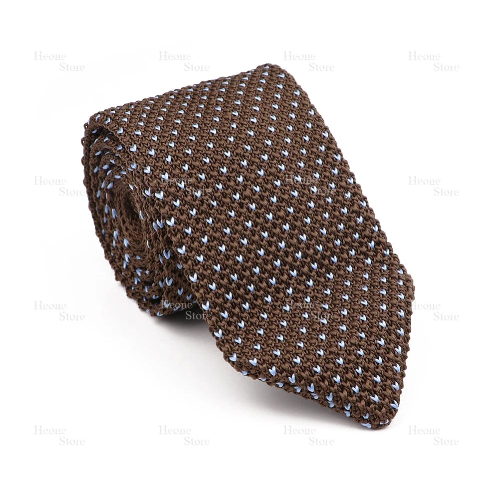 ZONFAZ Mens Knitted Skinny Classic Striped Ties