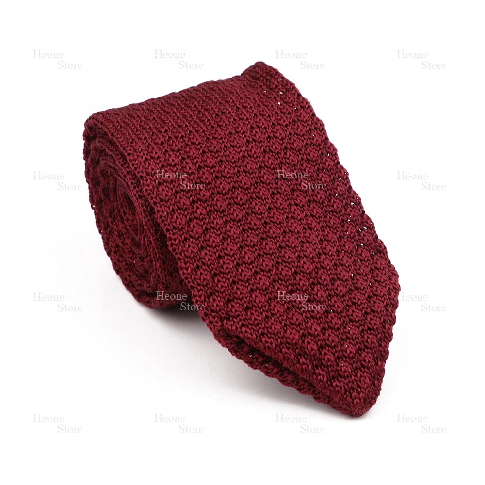 ZONFAZ Mens Knitted Skinny Classic Striped Ties