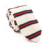 ZONFAZ Mens Knitted Skinny Classic Striped Ties