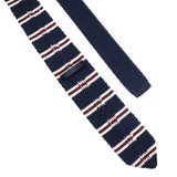 ZONFAZ Men's Knitted Solid Color Striped Ties