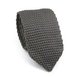 ZONFAZ Men's Knitted Solid Color Striped Ties