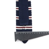 ZONFAZ Men's Knitted Solid Color Striped Ties