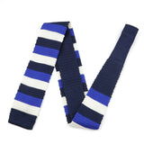 ZONFAZ Men's Knitted Striped Neckties Casual Skinny Knit Ties