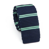 ZONFAZ Men's Knitted Striped Neckties Casual Skinny Knit Ties