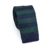 ZONFAZ Men's Knitted Striped Neckties Casual Skinny Knit Ties