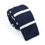 ZONFAZ Men's Knitted Ties Striped Slim Knit Necktie