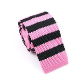 ZONFAZ Men's Knitted Ties Striped Slim Knit Necktie