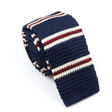 ZONFAZ Men's Knitted Ties Striped Slim Knit Necktie