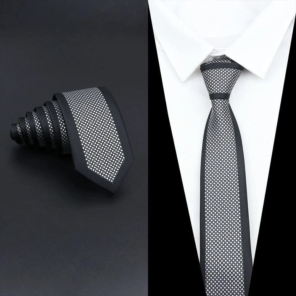 ZONFAZ Men's Luxury Slim Jacquard Patchwork Silk Ties