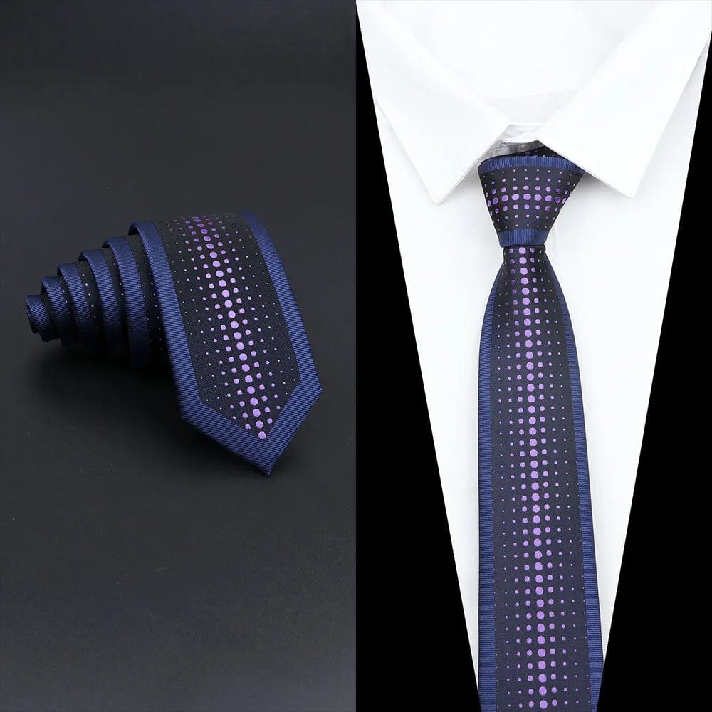 ZONFAZ Men's Luxury Slim Jacquard Patchwork Silk Ties