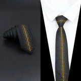 ZONFAZ Men's Luxury Slim Jacquard Patchwork Silk Ties