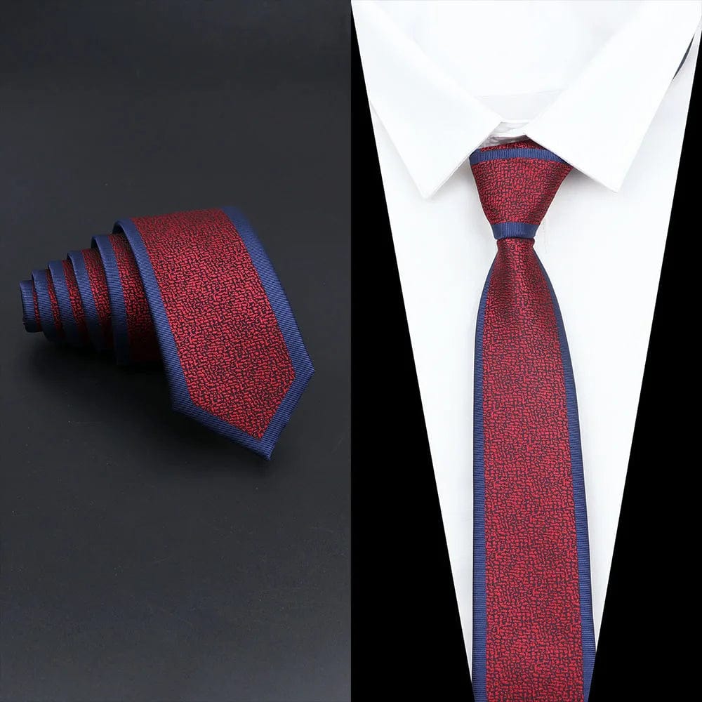 ZONFAZ Men's Luxury Slim Jacquard Patchwork Silk Ties