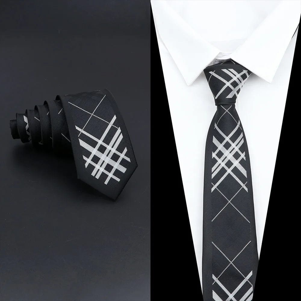 ZONFAZ Men's Luxury Slim Jacquard Patchwork Silk Ties