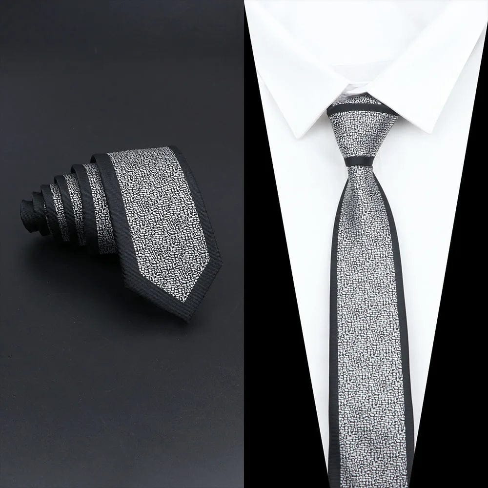 ZONFAZ Men's Luxury Slim Jacquard Patchwork Silk Ties