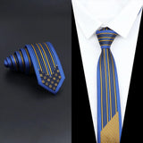 ZONFAZ Men's Luxury Slim Jacquard Patchwork Silk Ties