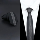 ZONFAZ Men's Luxury Slim Jacquard Patchwork Silk Ties