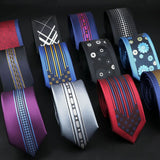 ZONFAZ Men's Luxury Slim Jacquard Patchwork Silk Ties