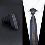 ZONFAZ Men's Luxury Slim Jacquard Patchwork Silk Ties