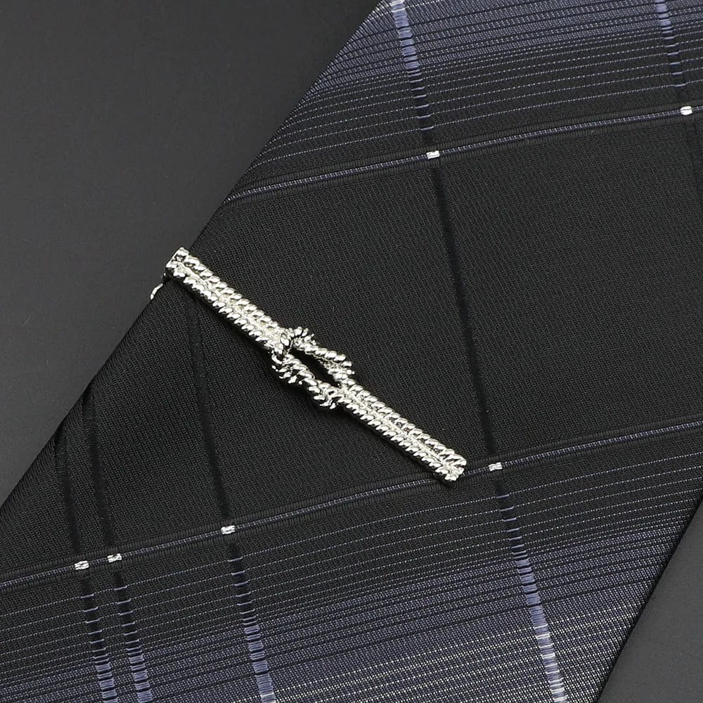 ZONFAZ Men's Metal Tie Clip Animal Tool Shape Chrome Stainless Steel Necktie Clips