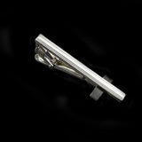 ZONFAZ Men's Metal Tie Clip Silver Chrome Stainless Steel Necktie Clips