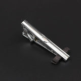 ZONFAZ Men's Metal Tie Clip Silver Chrome Stainless Steel Necktie Clips