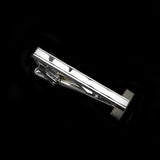 ZONFAZ Men's Metal Tie Clip Silver Chrome Stainless Steel Necktie Clips