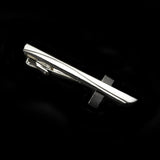 ZONFAZ Men's Metal Tie Clip Silver Chrome Stainless Steel Necktie Clips