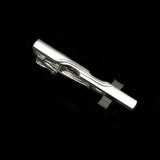 ZONFAZ Men's Metal Tie Clip Silver Chrome Stainless Steel Necktie Clips