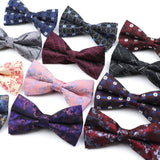 ZONFAZ Mens Novelty Silk Bowtie Floral Striped Bow Tie