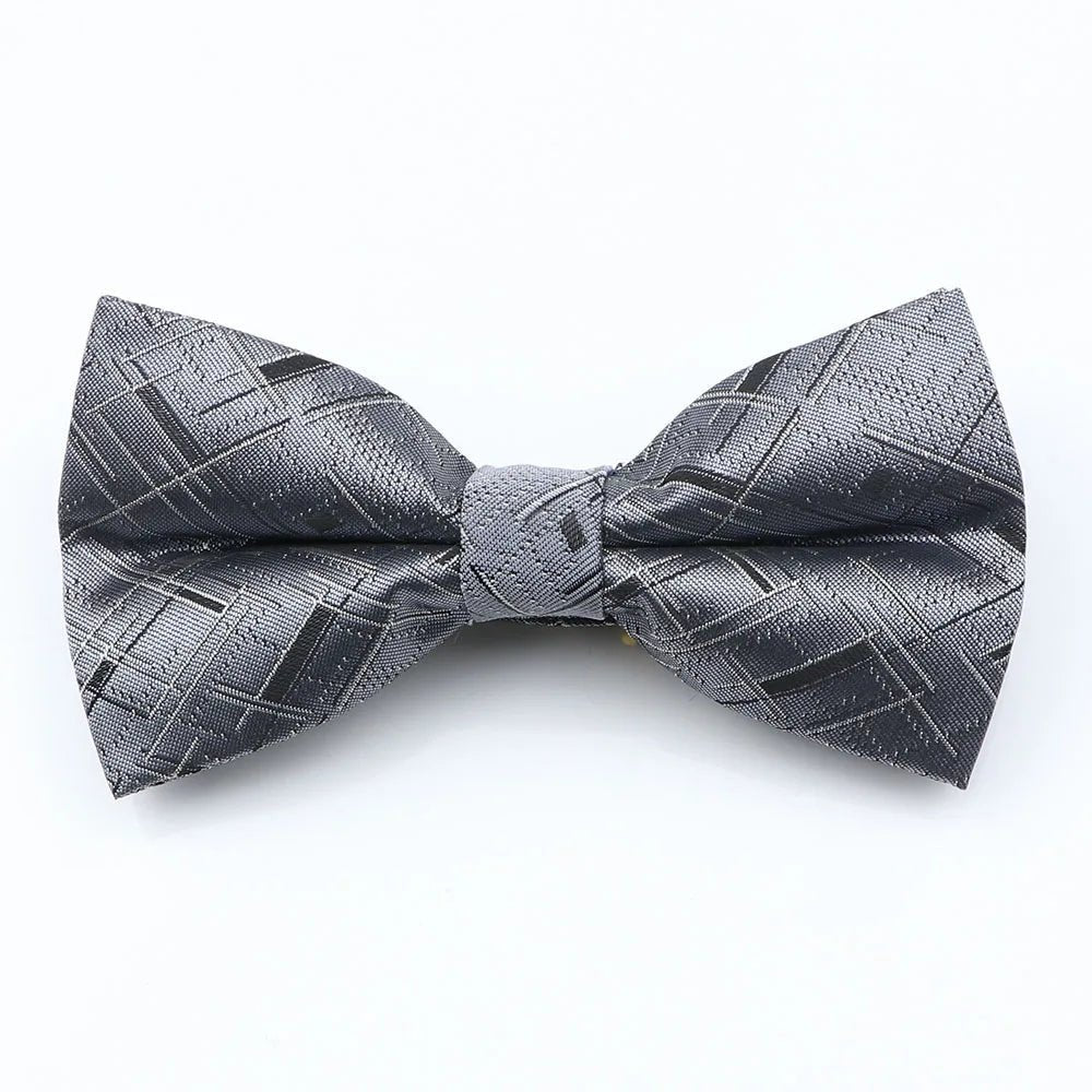 ZONFAZ Mens Novelty Silk Bowtie Floral Striped Bow Tie