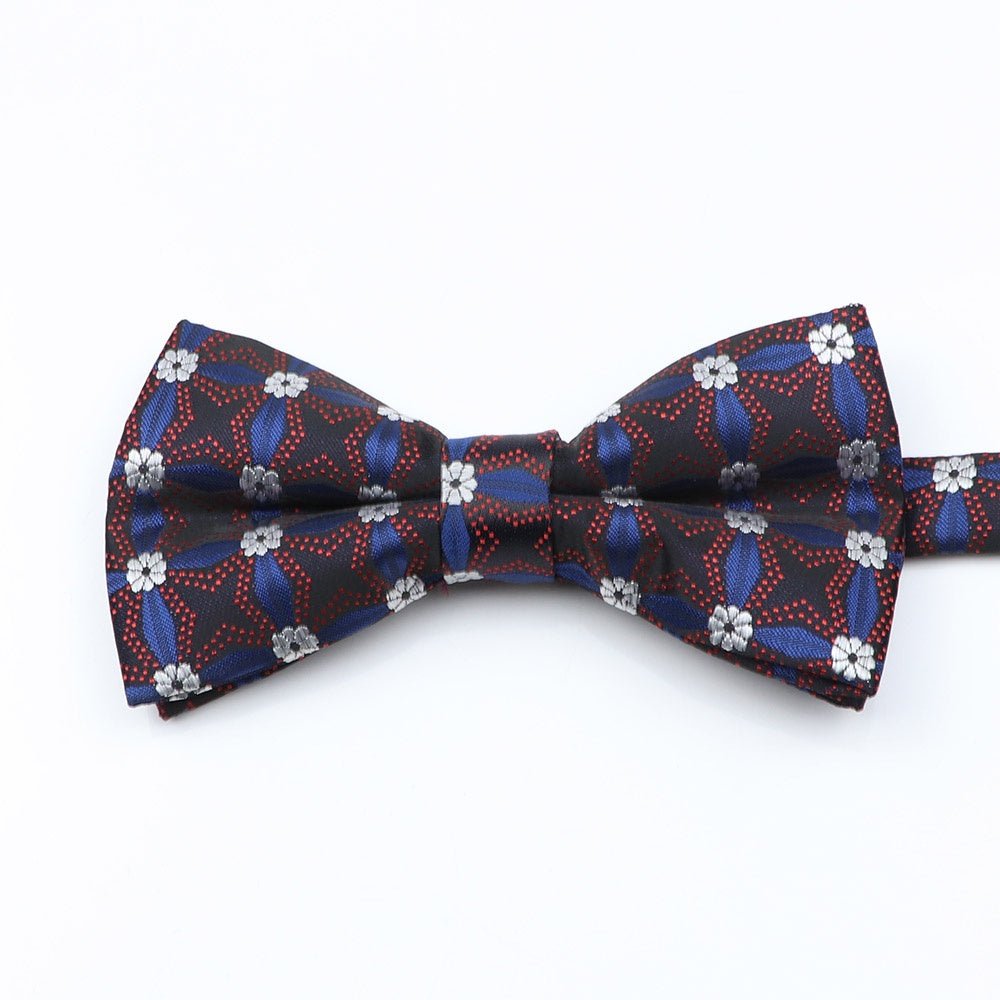 ZONFAZ Mens Novelty Silk Bowtie Floral Striped Bow Tie